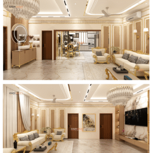 3BHK Luxury Interiors – Arabic-Inspired Design